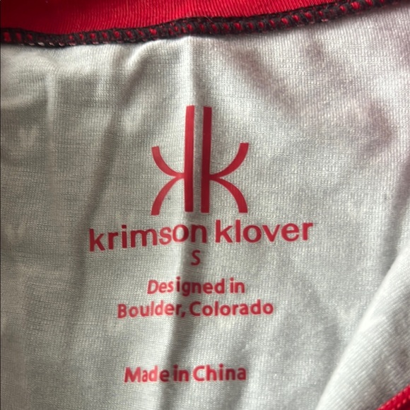 Krimson Klover Red and White Top - Picture 2 of 8